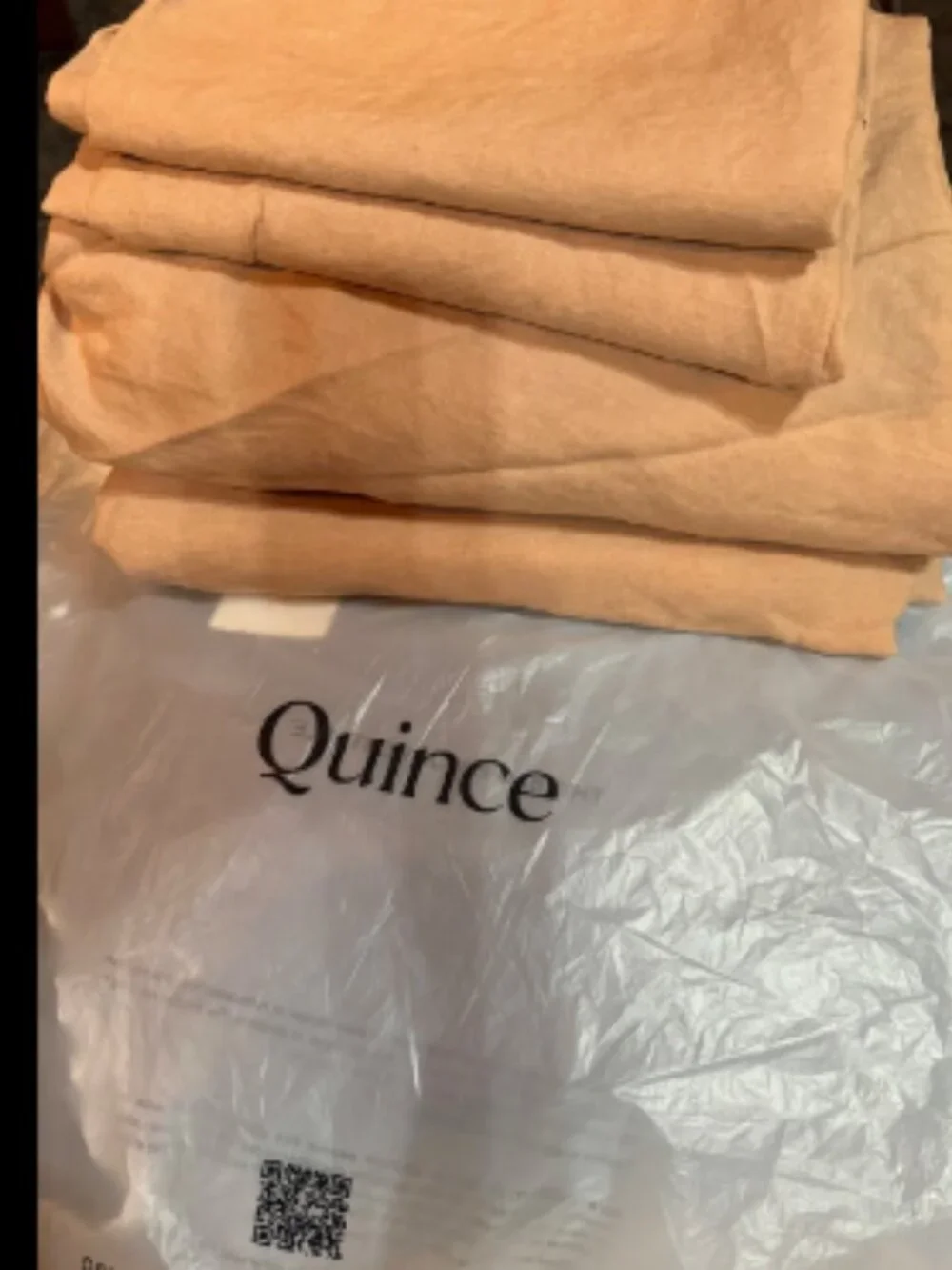 Quince Queen Desert Sunset 100% Linen 4 Piece Sheet Set